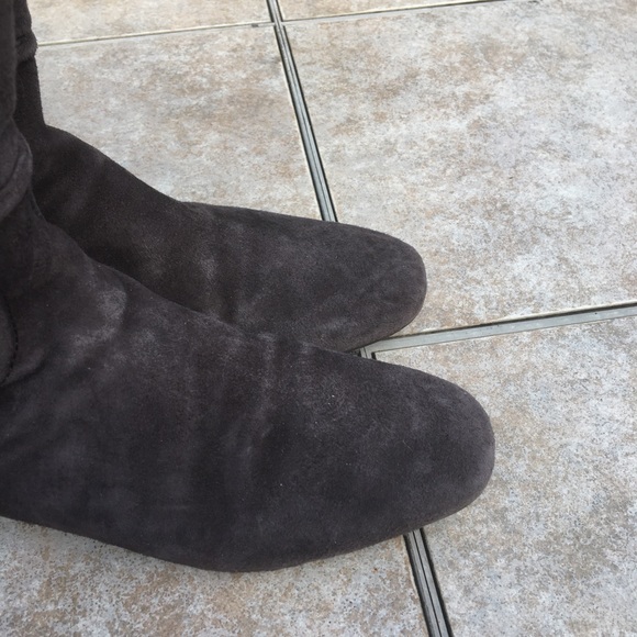 Tory Burch Irene brown tall suede boots 6 - Picture 4 of 12